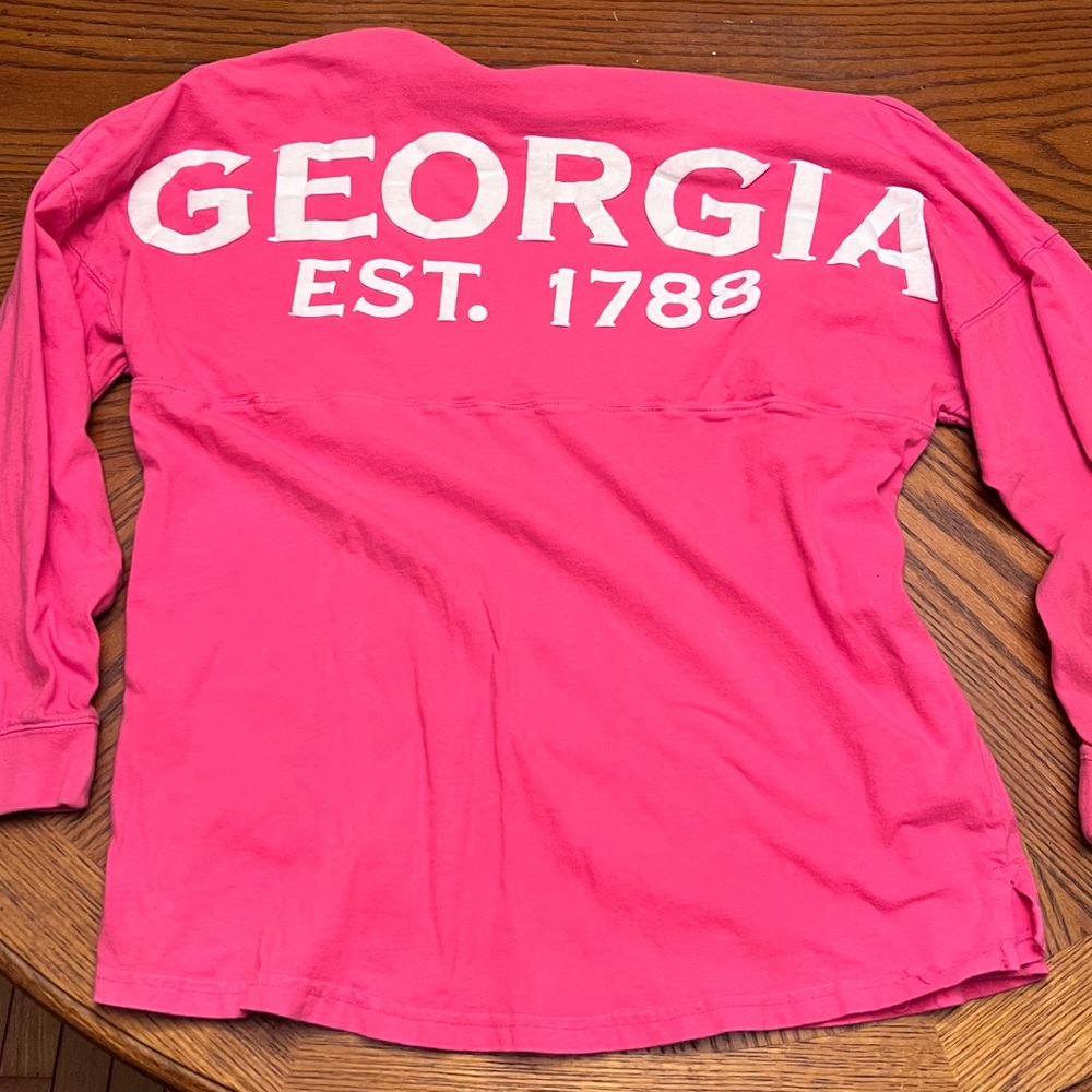 Georgia Women’s Pink Long Sleeve Shirt